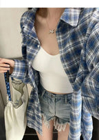 Fashionable Personalized Plaid Shirt For Women